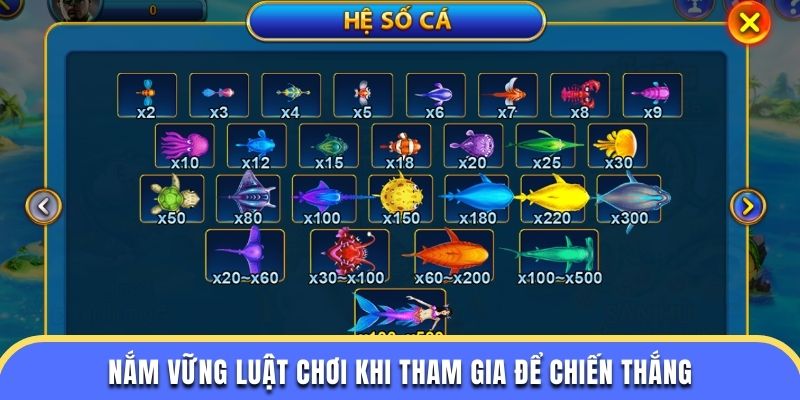 Nắm vững luật chơi khi tham gia để chiến thắng